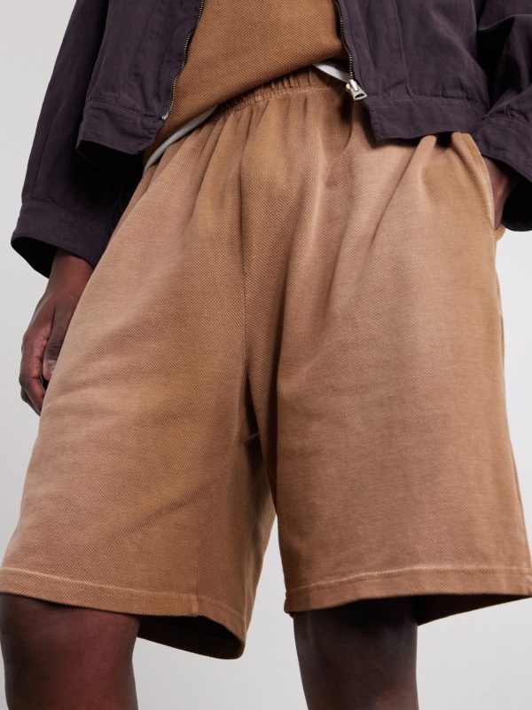 Straight-Leg Cotton-Piqué Drawstring Rider Shorts - CU Straight-Leg Cotton-Piqué Drawstring Rider Shorts - CU