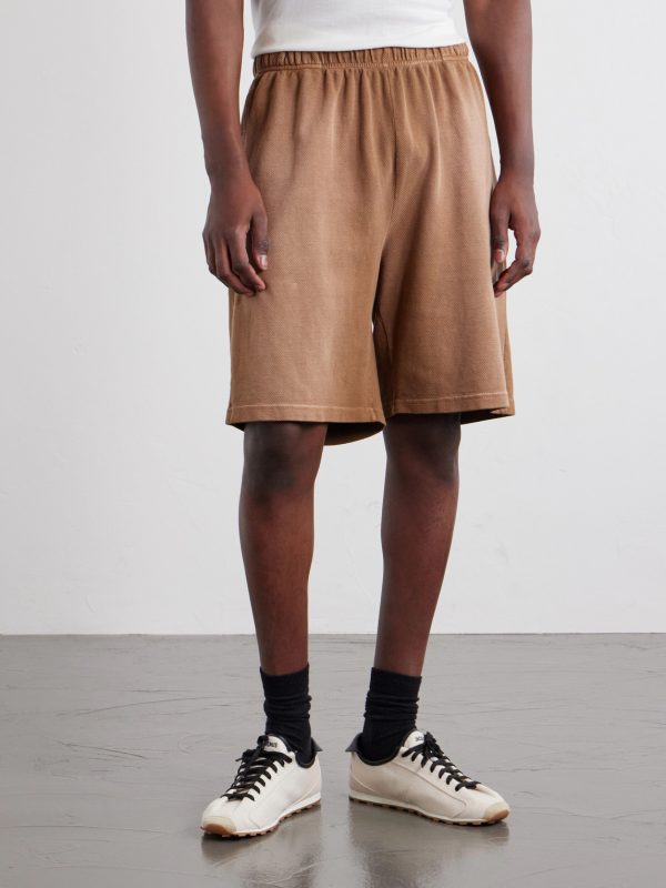 Straight-Leg Cotton-Piqué Drawstring Rider Shorts - FR Straight-Leg Cotton-Piqué Drawstring Rider Shorts - FR