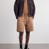 Straight-Leg Cotton-Piqué Drawstring Rider Shorts - OU Straight-Leg Cotton-Piqué Drawstring Rider Shorts - OU