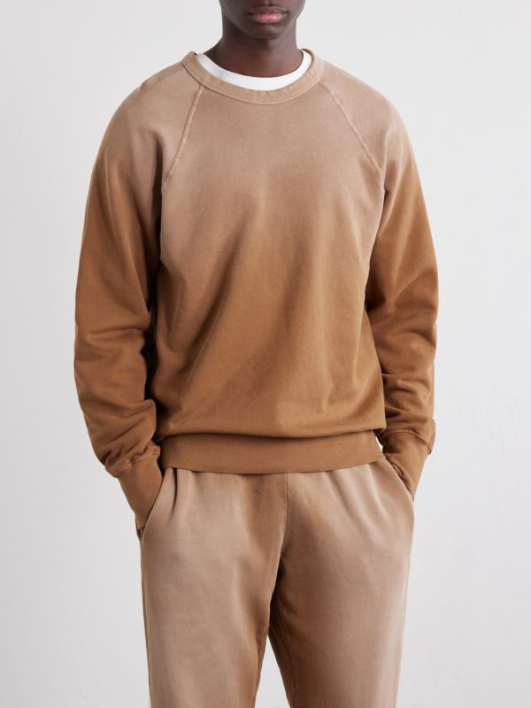 Heavyweight Structured-Fleece Cotton-Jersey Raglan Sweatshirt - FR Heavyweight Structured-Fleece Cotton-Jersey Raglan Sweatshirt - FR