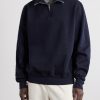Yacht Heavyweight Cotton-Jersey Half-Zip Sweatshirt - FR