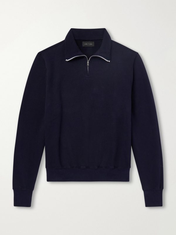 Yacht Heavyweight Cotton-Jersey Half-Zip Sweatshirt