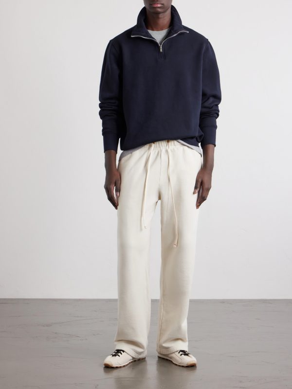 Yacht Heavyweight Cotton-Jersey Half-Zip Sweatshirt - OU