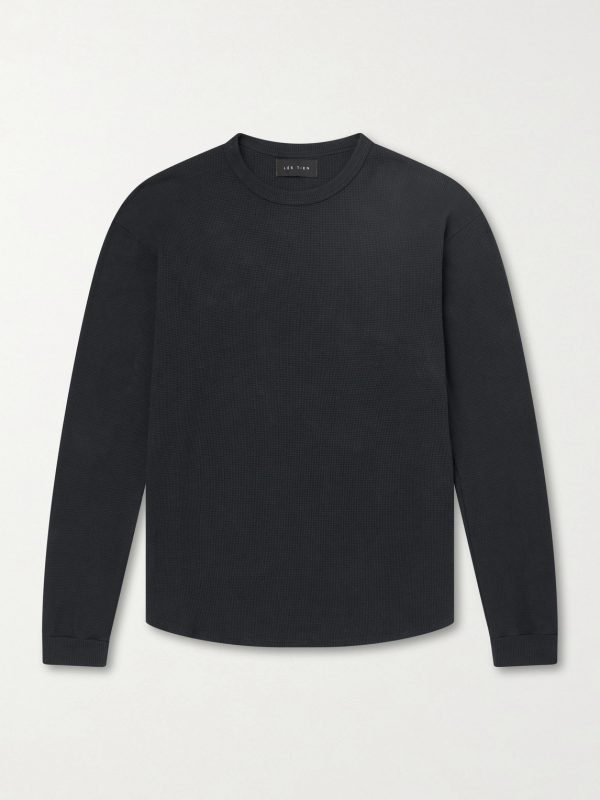 Thermal Waffle-Knit Cotton-Blend Sweater Thermal Waffle-Knit Cotton-Blend Sweater