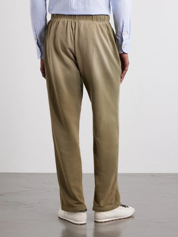 Straight-Leg French Terry-Cotton Sweatpants - BK Straight-Leg French Terry-Cotton Sweatpants - BK