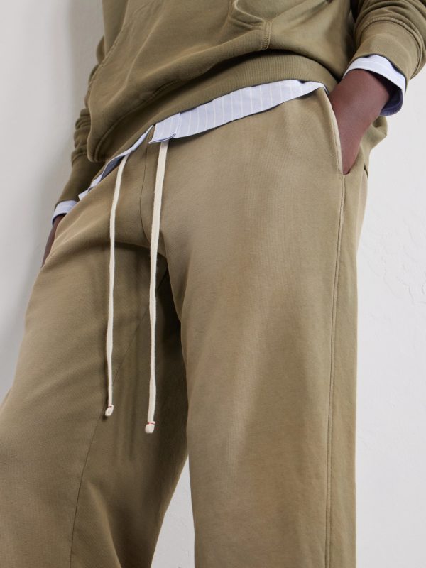 Straight-Leg French Terry-Cotton Sweatpants - CU Straight-Leg French Terry-Cotton Sweatpants - CU