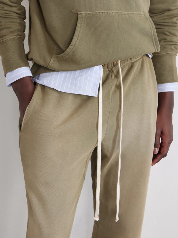 Straight-Leg French Terry-Cotton Sweatpants - E1 Straight-Leg French Terry-Cotton Sweatpants - E1