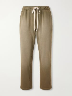 Straight-Leg French Terry-Cotton Sweatpants