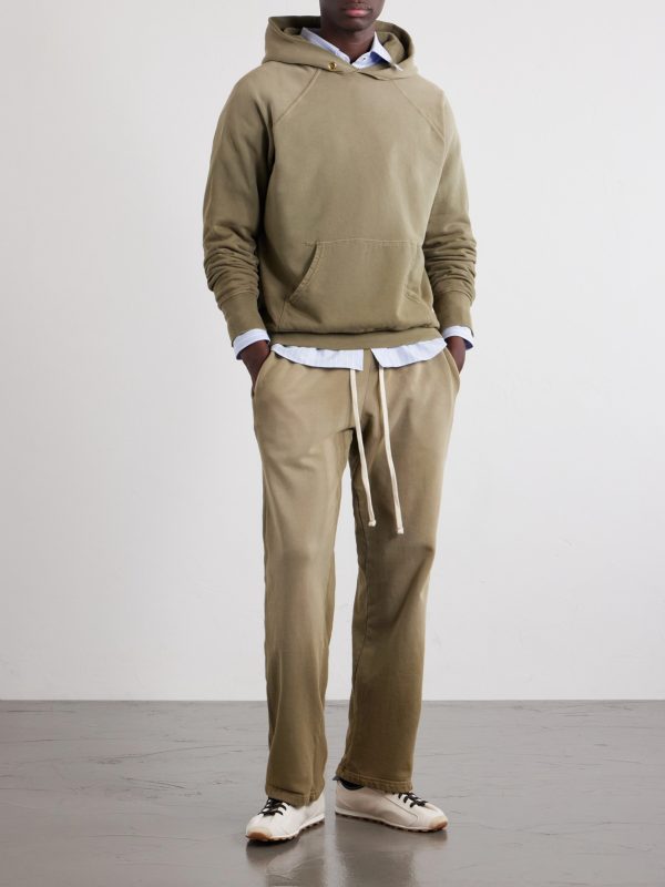 Straight-Leg French Terry-Cotton Sweatpants - OU Straight-Leg French Terry-Cotton Sweatpants - OU
