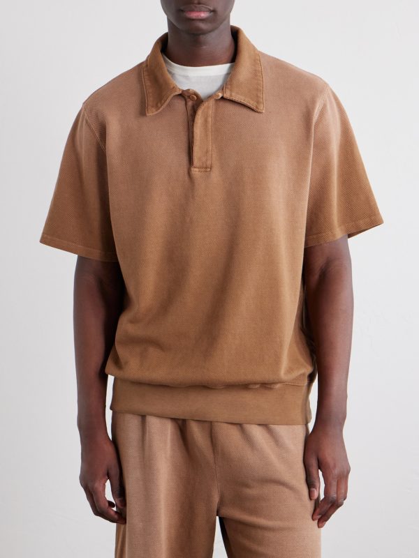 Banded Cotton-Piqué Tennis-Polo - FR Banded Cotton-Piqué Tennis-Polo - FR