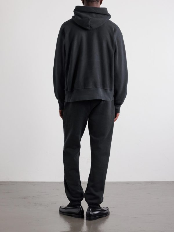 Heavyweight Structured-Fleece Cotton-Jersey Hoodie - BK