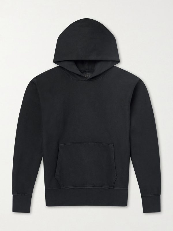 Heavyweight Structured-Fleece Cotton-Jersey Hoodie
