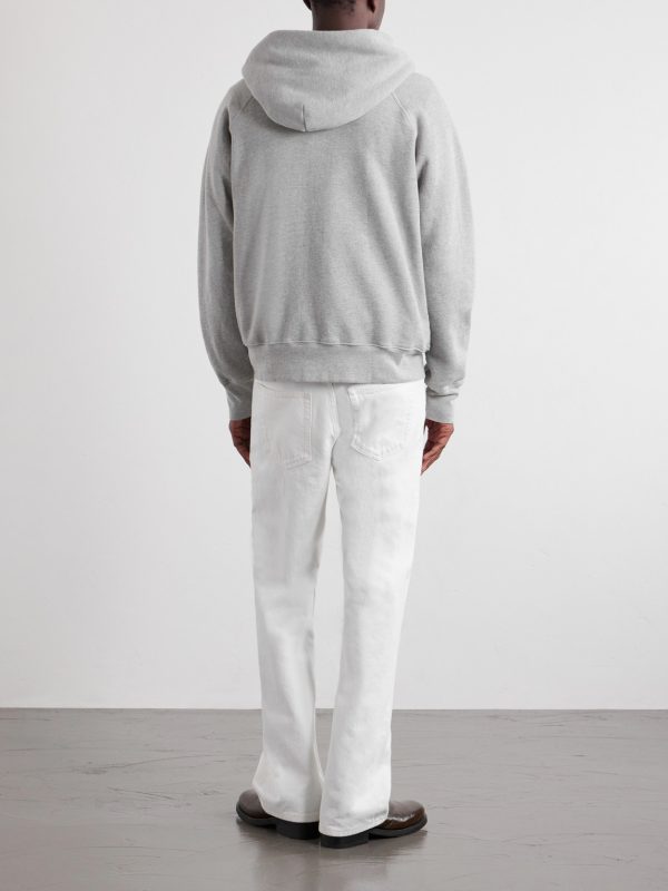 Heavyweight Cotton-Jersey Raglan Zip-Up Hoodie - BK Heavyweight Cotton-Jersey Raglan Zip-Up Hoodie - BK
