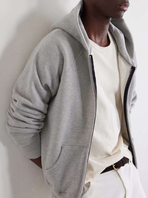 Heavyweight Cotton-Jersey Raglan Zip-Up Hoodie - CU Heavyweight Cotton-Jersey Raglan Zip-Up Hoodie - CU