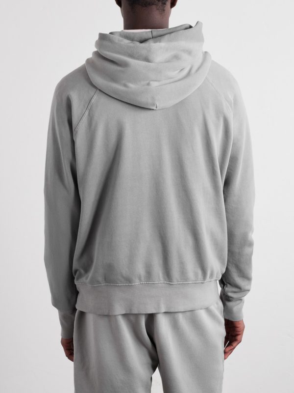 French Terry-Cotton Raglan Hoodie - BK