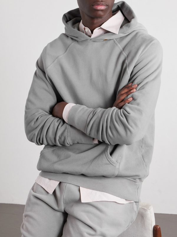 French Terry-Cotton Raglan Hoodie - CU