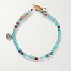 Daytrip Gold-Plated and Sterling Silver Multi-Stone Beaded Bracelet Daytrip Gold-Plated and Sterling Silver Multi-Stone Beaded Bracelet