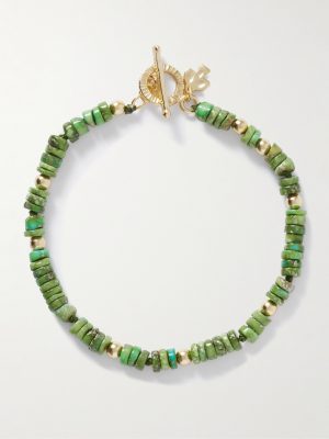 Yokai Sonoran Gold-Plated Turquoise Beaded Bracelet Yokai Sonoran Gold-Plated Turquoise Beaded Bracelet