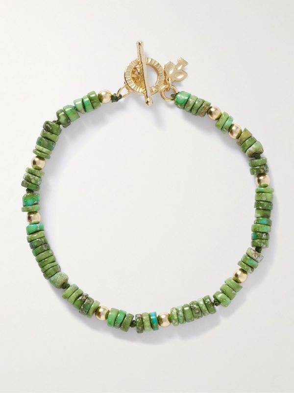 Yokai Sonoran Gold-Plated Turquoise Beaded Bracelet Yokai Sonoran Gold-Plated Turquoise Beaded Bracelet