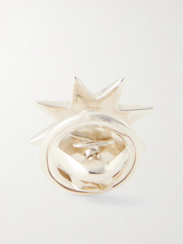 Starburst Silver Turquoise Pin - BK