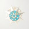 Starburst Silver Turquoise Pin