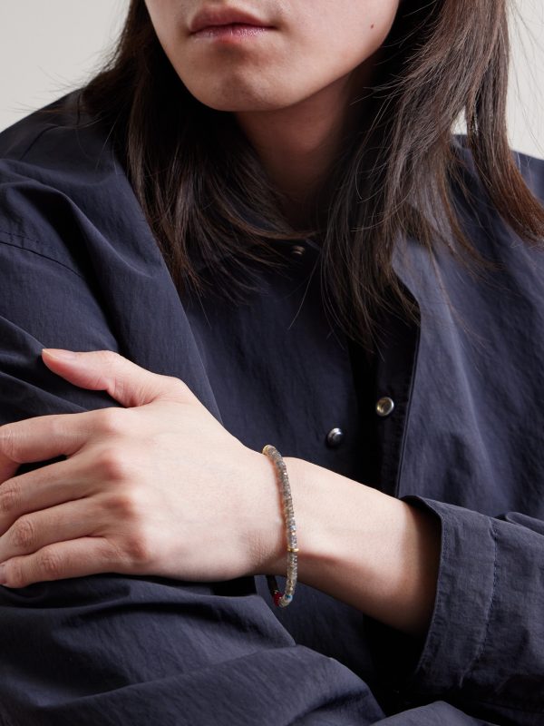 Ember Gold-Plated Multi-Stone Beaded Bracelet - FR Ember Gold-Plated Multi-Stone Beaded Bracelet - FR