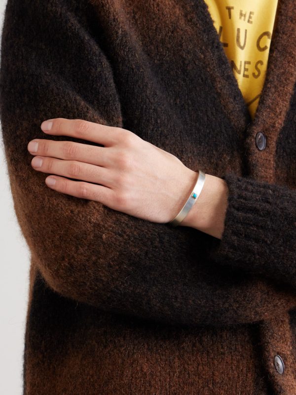 Azul Sterling Silver, 14-Karat Gold and Turquoise Cuff - FR Azul Sterling Silver, 14-Karat Gold and Turquoise Cuff - FR
