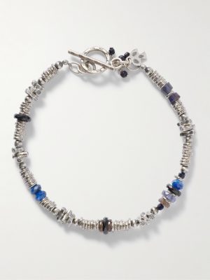 Cendre Sterling Silver Multi-Stone Beaded Bracelet Cendre Sterling Silver Multi-Stone Beaded Bracelet