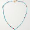Daytrip Gold-Plated and Sterling Silver Multi-Stone Beaded Necklace