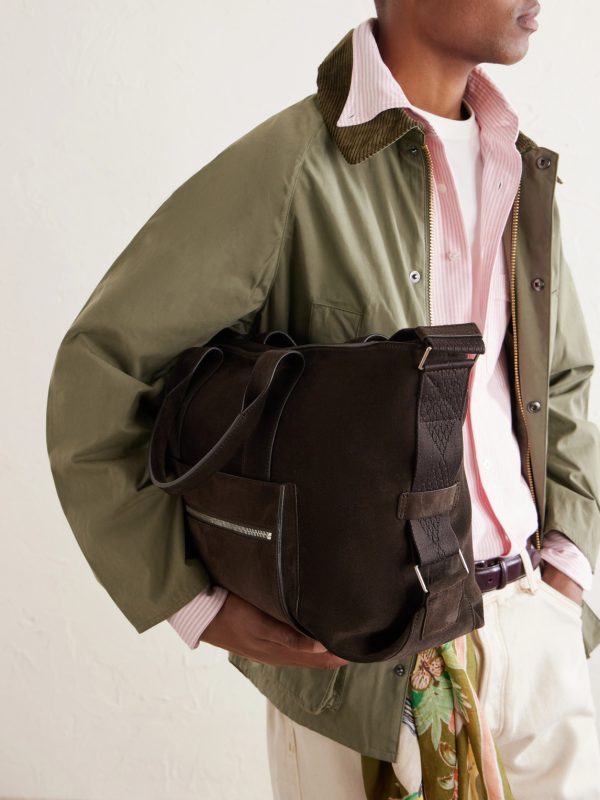Racer Suede Tote Bag - OU