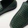 Palazzo Intrecciato Leather Loafers - CU