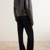 Intrecciato-Trimmed Leather Jacket - BK Intrecciato-Trimmed Leather Jacket - BK
