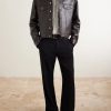 Intrecciato-Trimmed Leather Jacket - OU Intrecciato-Trimmed Leather Jacket - OU