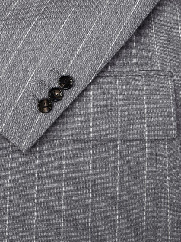 Pinstriped Wool Blazer - CU Pinstriped Wool Blazer - CU