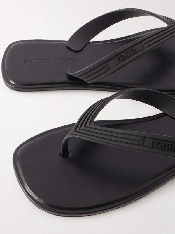 Logo-Embossed Rubber Flip Flops - CU