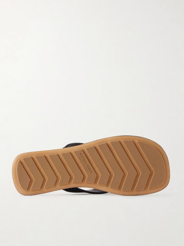 Logo-Embossed Rubber Flip Flops - E1