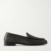 Intrecciato Leather Loafers