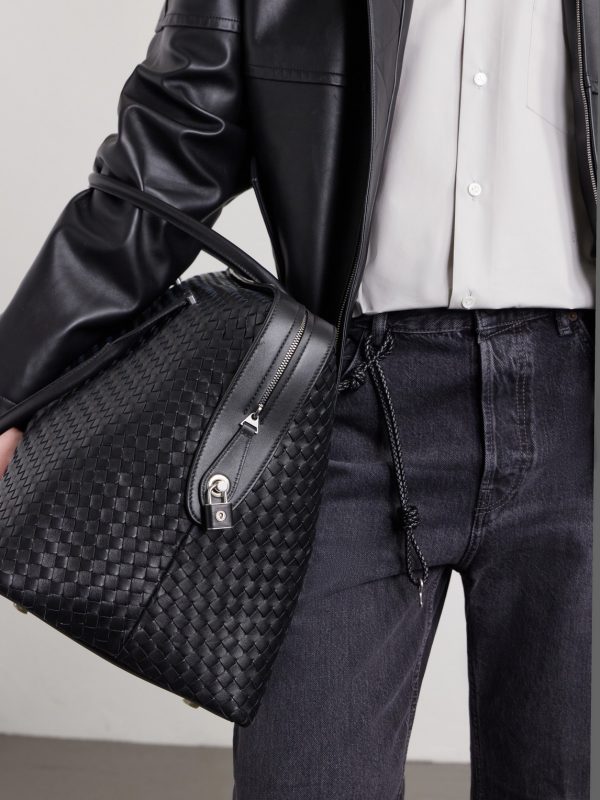 Intrecciato Leather Weekend Bag - CU Intrecciato Leather Weekend Bag - CU