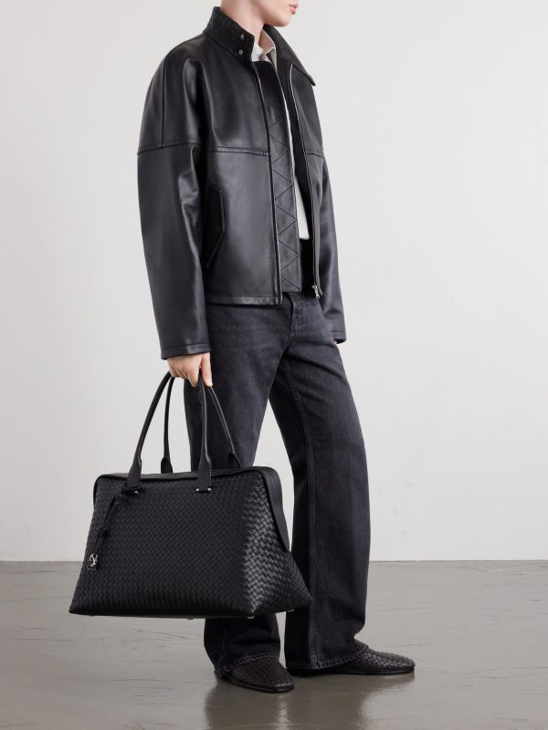 Intrecciato Leather Weekend Bag - FR Intrecciato Leather Weekend Bag - FR
