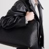 Intrecciato Leather Weekend Bag - OU Intrecciato Leather Weekend Bag - OU