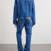 Intrecciato Leather-Trimmed Panelled Denim Jacket - BK Intrecciato Leather-Trimmed Panelled Denim Jacket - BK