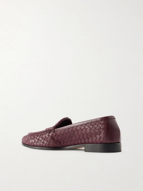 Silenzio Intrecciato Leather Loafers - BK