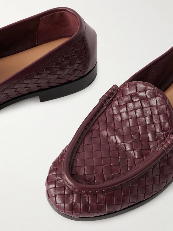 Silenzio Intrecciato Leather Loafers - CU