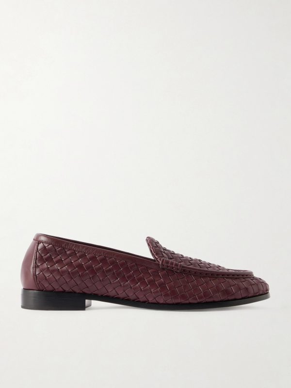 Silenzio Intrecciato Leather Loafers