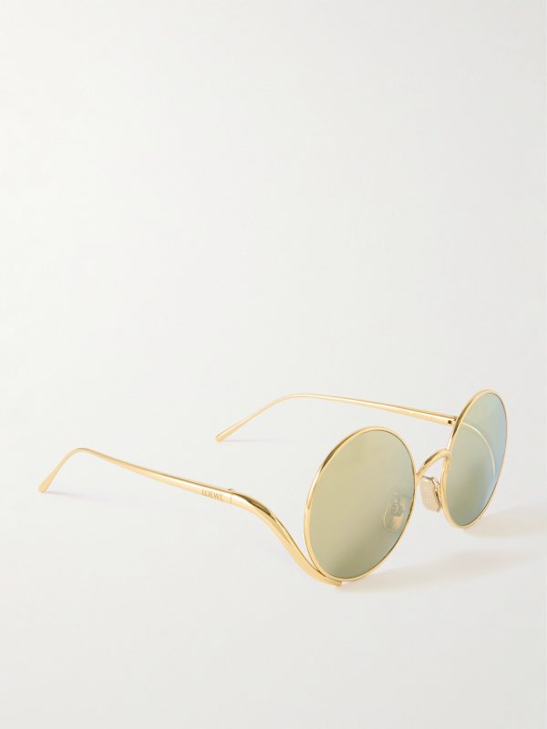 Signature Round Gold-Tone Sunglasses - FR