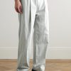 Straight-Pleated Cotton-Blend Seersucker Trousers - FR Straight-Pleated Cotton-Blend Seersucker Trousers - FR