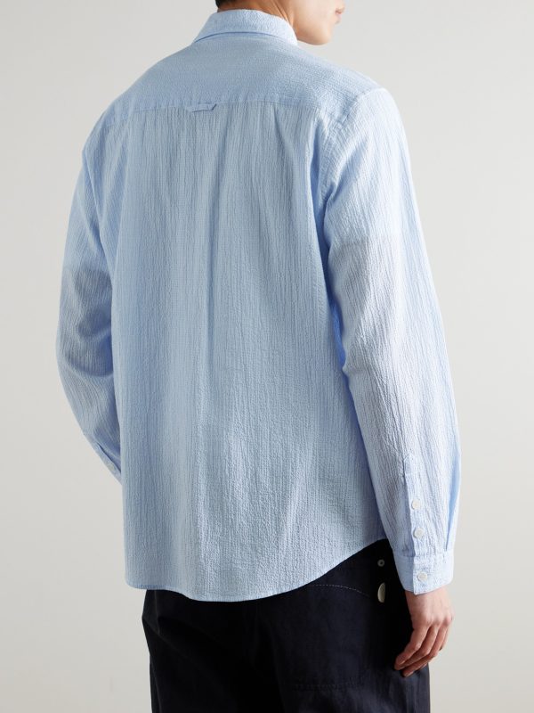 Textured Cotton-Blend Shirt - BK Textured Cotton-Blend Shirt - BK
