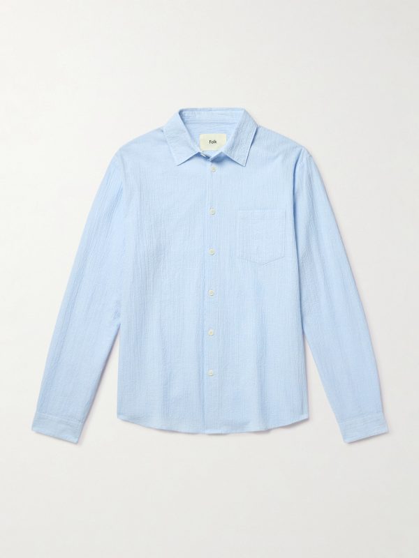 Textured Cotton-Blend Shirt Textured Cotton-Blend Shirt