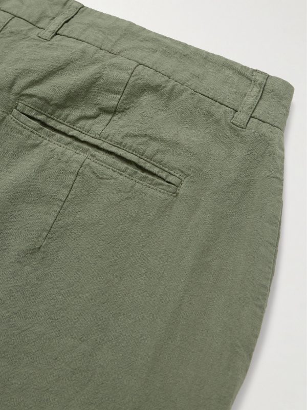 Lunar Straight-Leg Linen and Cotton-Blend Suit Trousers - CU