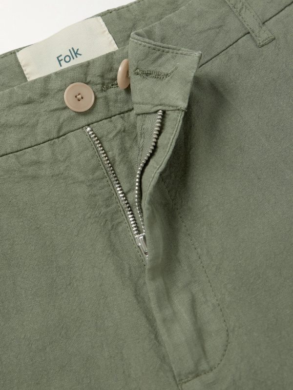 Lunar Straight-Leg Linen and Cotton-Blend Suit Trousers - E1